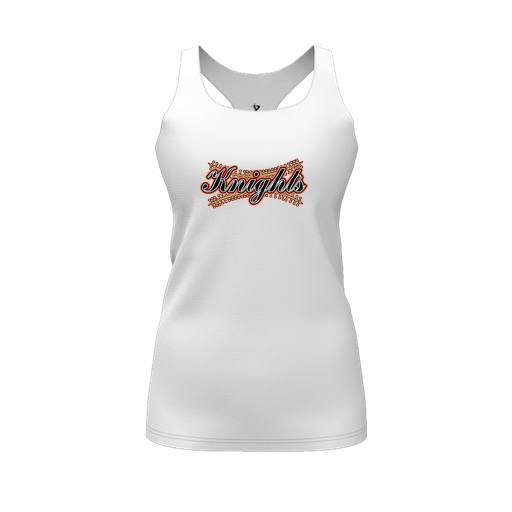 [FT0TRBWH-FYS-LOGO2] Decker Racerback Tank Top (Female Youth S, White, Logo 2)