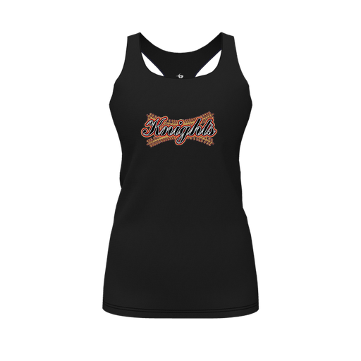 [FT0TRBBK-FYS-LOGO2] Decker Racerback Tank Top (Female Youth S, Black, Logo 2)