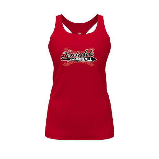 [FT0TRBRD-FYS-LOGO1] Decker Racerback Tank Top (Female Youth S, Red, Logo 1)