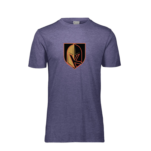 [FTSCUBNV-YS-LOGO3] Decker Youth Tri-Blend T-Shirt - Short Sleeve (Youth S, Navy, Logo 3)