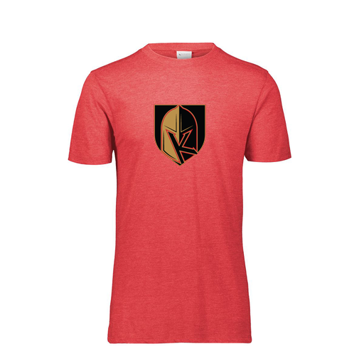 [FTSCUBRD-YS-LOGO3] Decker Youth Tri-Blend T-Shirt - Short Sleeve (Youth S, Red, Logo 3)