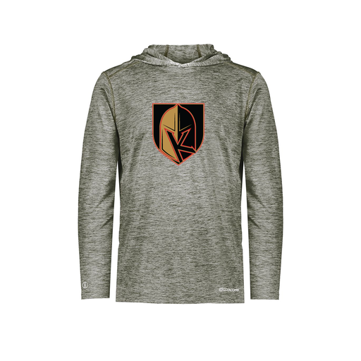 [FOLHCGGY-AS-LOGO3] Decker Men's Charge Hoodie (Adult S, Gray, Logo 3)