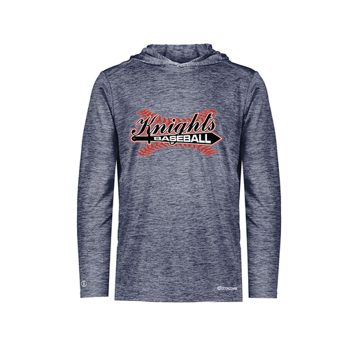 [FOLHCGNV-YS-LOGO1] Decker Youth Charge Hoodie (Youth S, Navy, Logo 1)