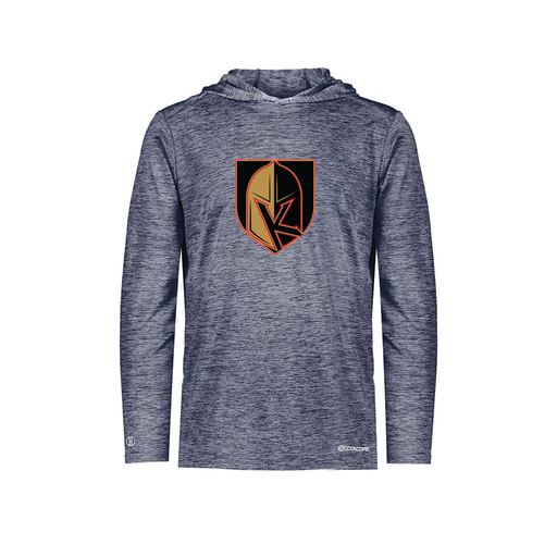 [FOLHCGNV-YS-LOGO3] Decker Youth Charge Hoodie (Youth S, Navy, Logo 3)