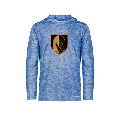 [FOLHCGRY-YS-LOGO3] Decker Youth Charge Hoodie (Youth S, Royal, Logo 3)