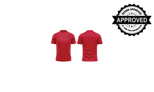 Red 1/4 Zip SS K Logo Knights No Hoodie